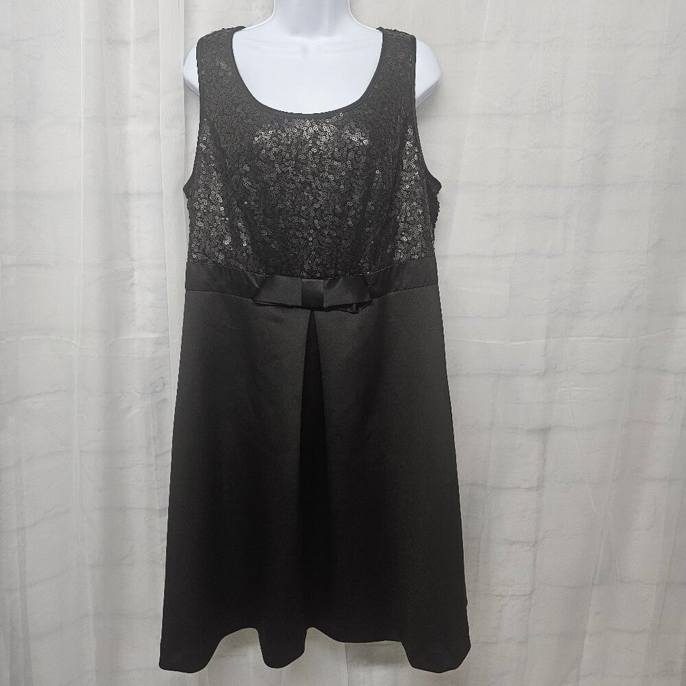 Isabel Toledo Lane Bryant Black Dress Sequin Cocktail Whimsigoth Formal 16 NWT